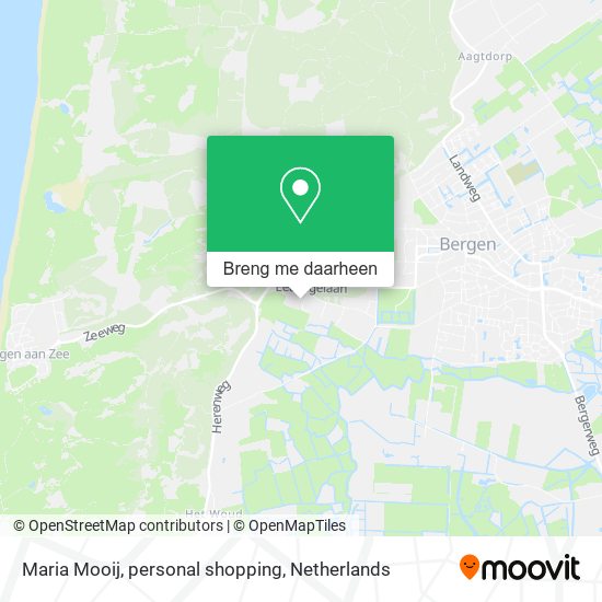 Maria Mooij, personal shopping kaart