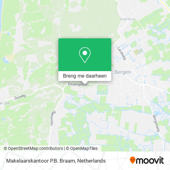 Makelaarskantoor P.B. Braam kaart