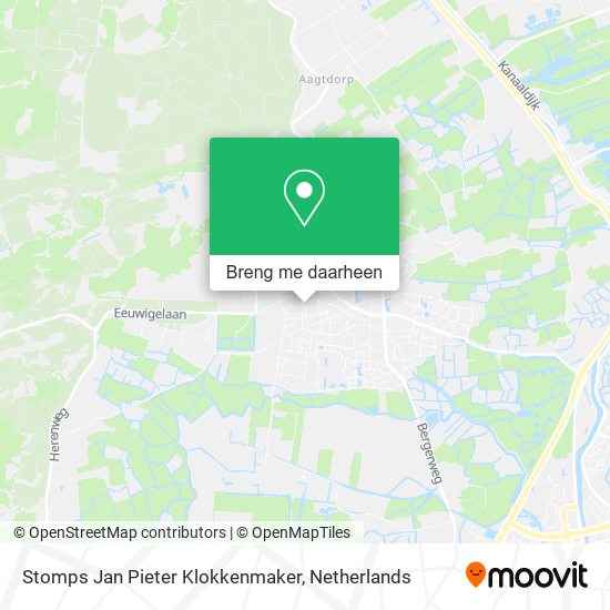 Stomps Jan Pieter Klokkenmaker kaart