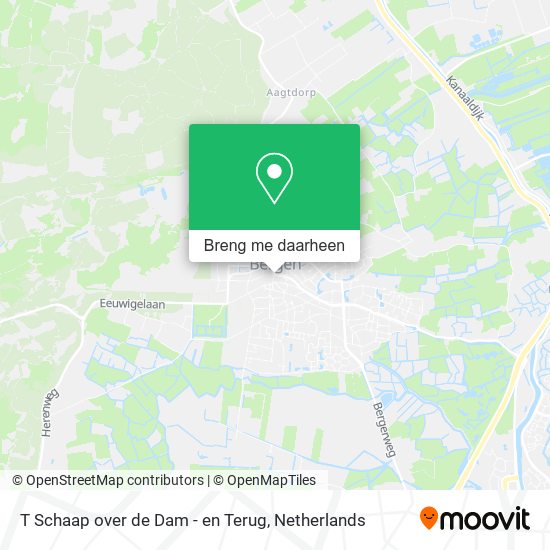 T Schaap over de Dam - en Terug kaart