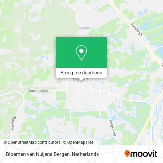 Bloemen van Nuijens Bergen kaart