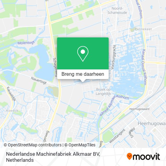 Nederlandse Machinefabriek Alkmaar BV kaart