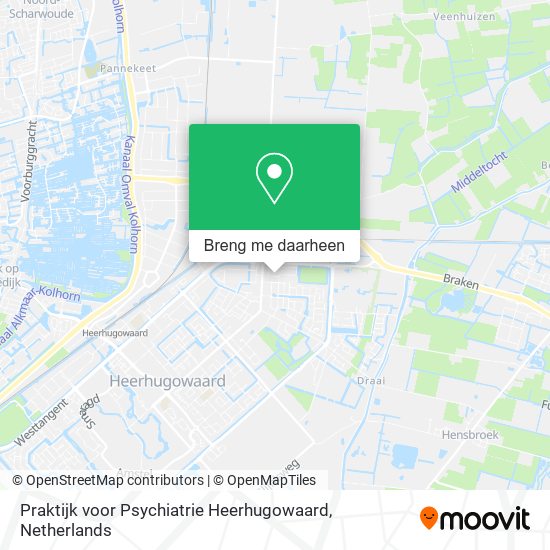 Praktijk voor Psychiatrie Heerhugowaard kaart