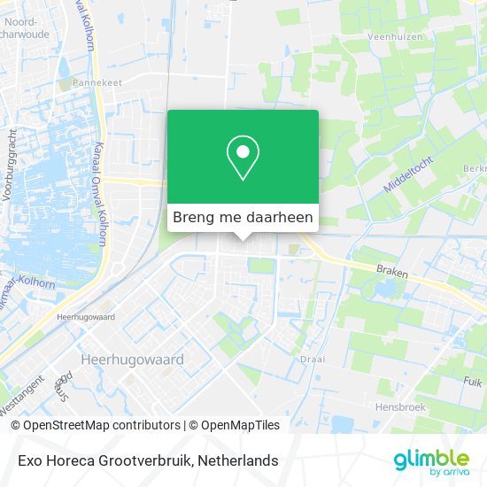 Exo Horeca Grootverbruik kaart