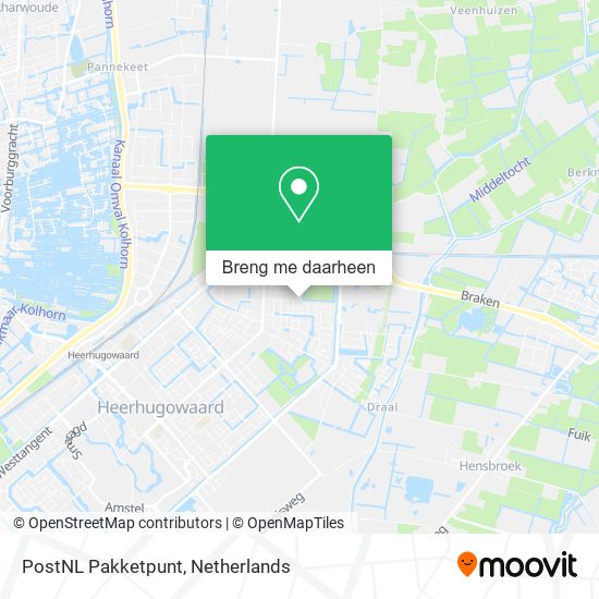 PostNL Pakketpunt kaart