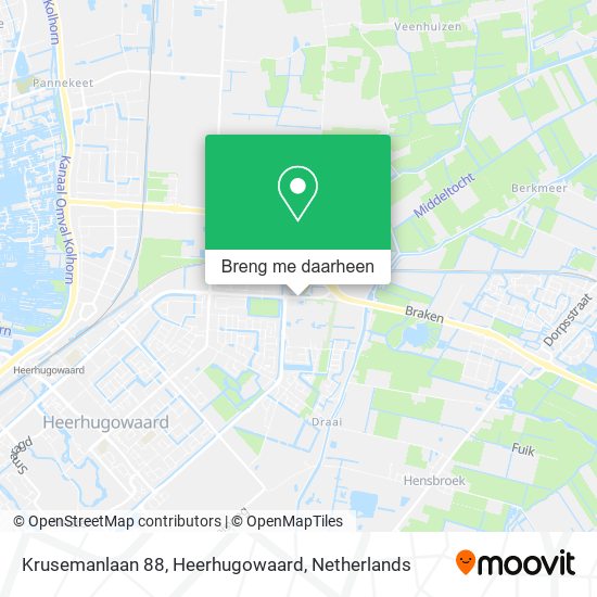 Krusemanlaan 88, Heerhugowaard kaart
