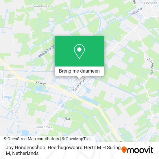 Joy Hondenschool Heerhugowaard Hertz M H Suring M kaart
