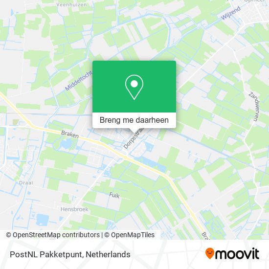 PostNL Pakketpunt kaart