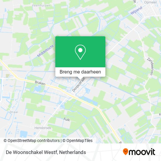 De Woonschakel Westf kaart