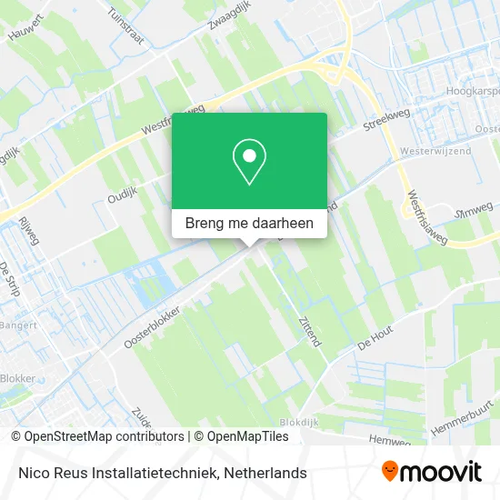 Nico Reus Installatietechniek kaart