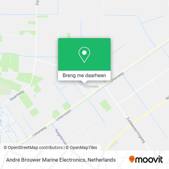 André Brouwer Marine Electronics kaart