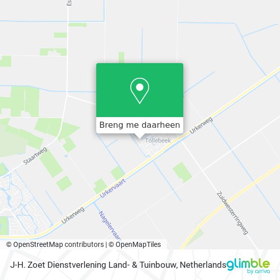 J-H. Zoet Dienstverlening Land- & Tuinbouw kaart