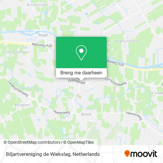 Biljartvereniging de Wiekslag kaart