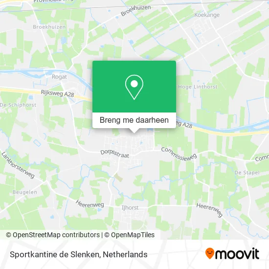 Sportkantine de Slenken kaart