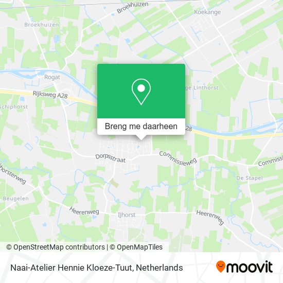 Naai-Atelier Hennie Kloeze-Tuut kaart