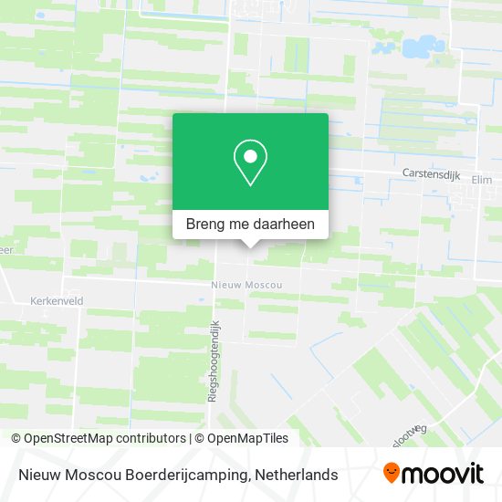 Nieuw Moscou Boerderijcamping kaart