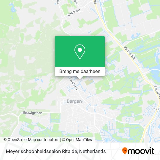 Meyer schoonheidssalon Rita de kaart