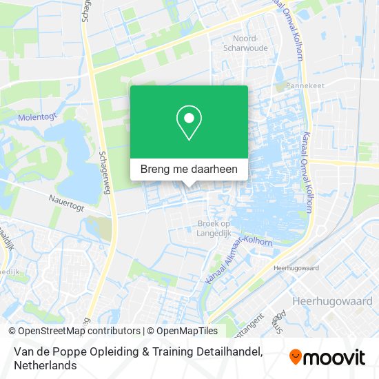 Van de Poppe Opleiding & Training Detailhandel kaart