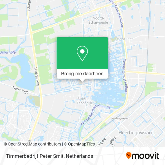 Timmerbedrijf Peter Smit kaart