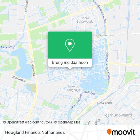 Hoogland Finance kaart