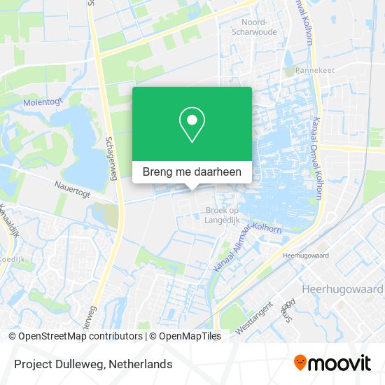 Project Dulleweg kaart
