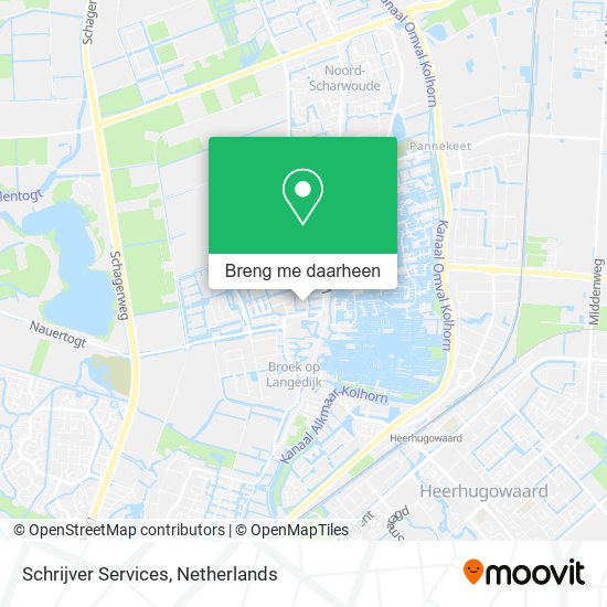 Schrijver Services kaart