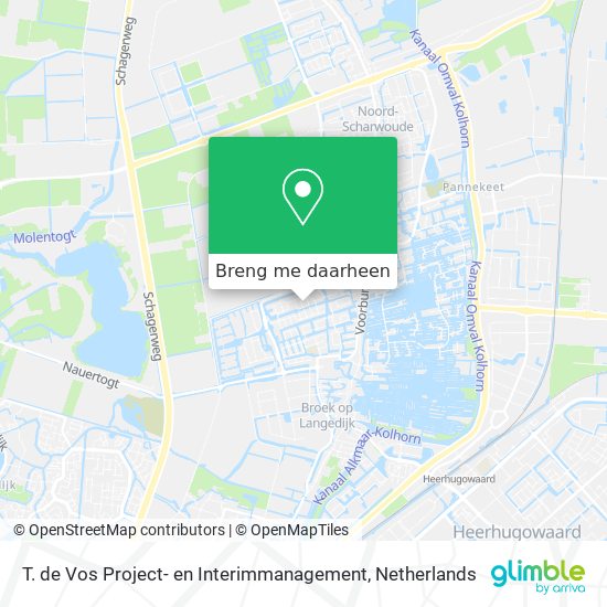 T. de Vos Project- en Interimmanagement kaart