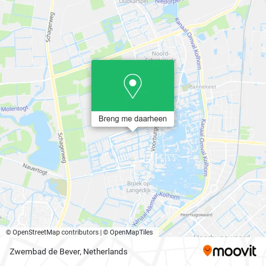 Zwembad de Bever kaart