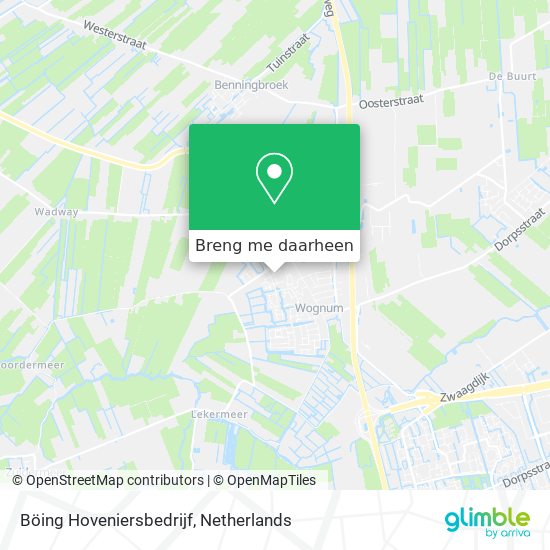 Böing Hoveniersbedrijf kaart