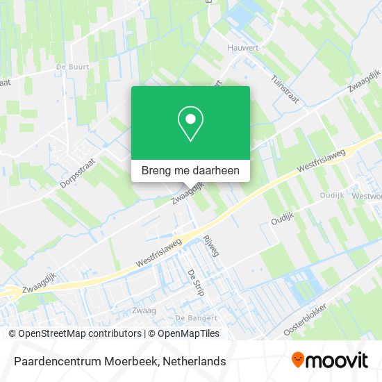 Paardencentrum Moerbeek kaart