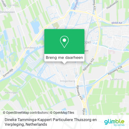 Dineke Tamminga-Kappert Particuliere Thuiszorg en Verpleging kaart