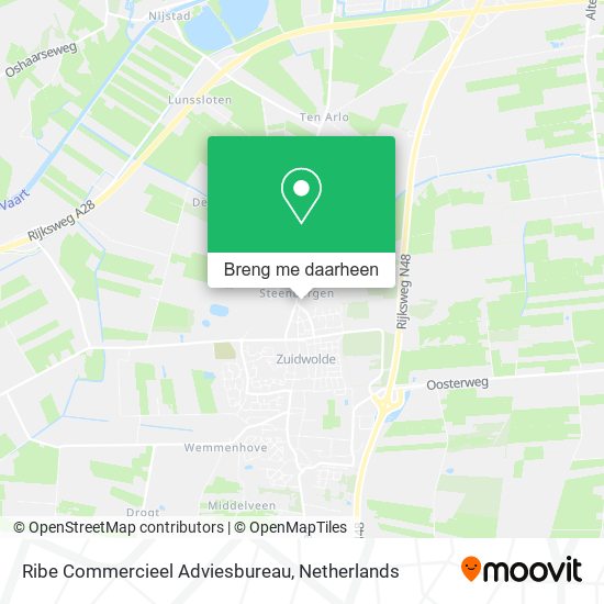 Ribe Commercieel Adviesbureau kaart