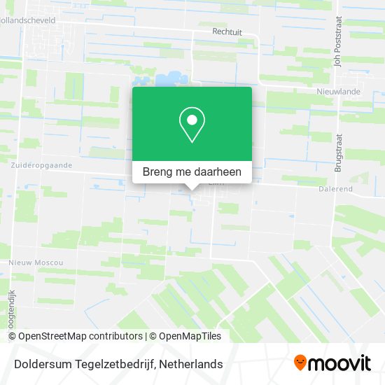 Doldersum Tegelzetbedrijf kaart