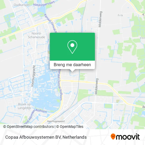 Copaa Afbouwsystemen BV kaart