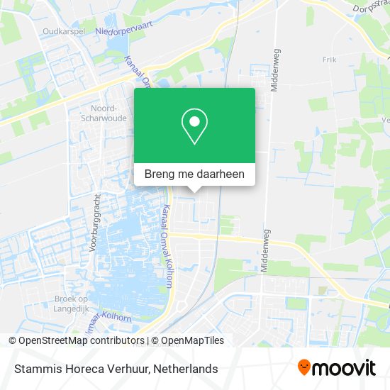 Stammis Horeca Verhuur kaart