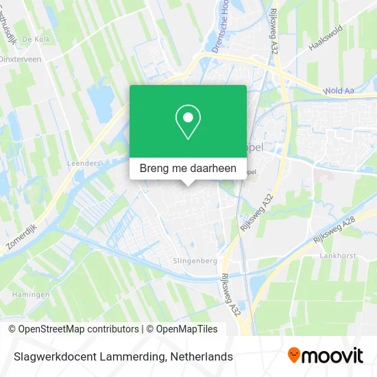 Slagwerkdocent Lammerding kaart