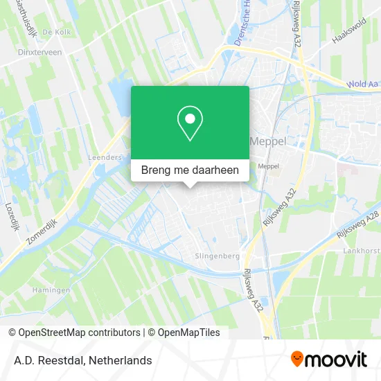 A.D. Reestdal kaart