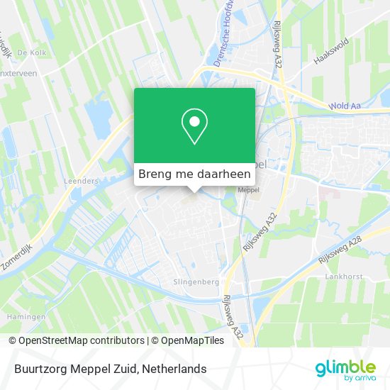 Buurtzorg Meppel Zuid kaart