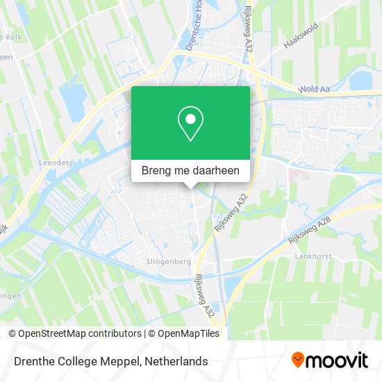 Drenthe College Meppel kaart