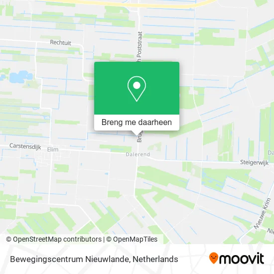 Bewegingscentrum Nieuwlande kaart