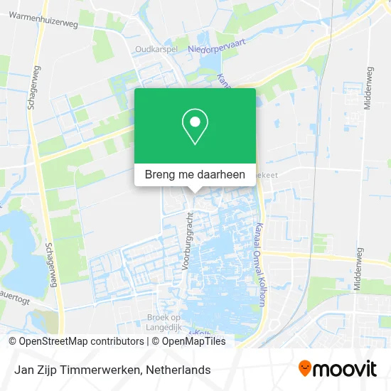 Jan Zijp Timmerwerken kaart