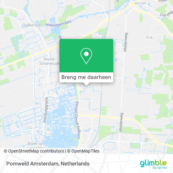 Pomweld Amsterdam kaart