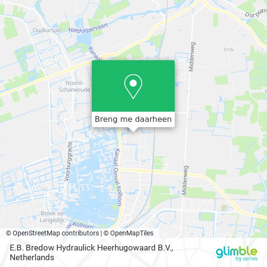 E.B. Bredow Hydraulick Heerhugowaard B.V. kaart