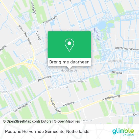 Pastorie Hervormde Gemeente kaart