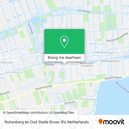 Ruitenberg en Oud Stede Broec BV kaart