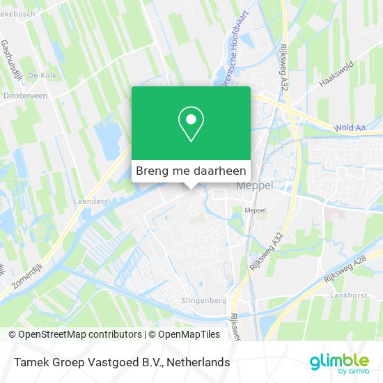 Tamek Groep Vastgoed B.V. kaart