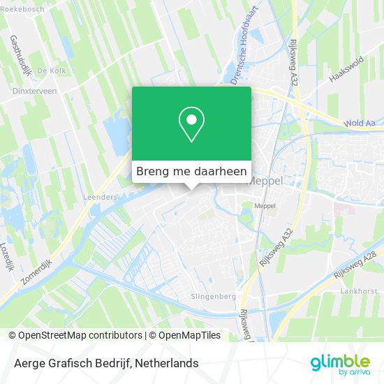 Aerge Grafisch Bedrijf kaart