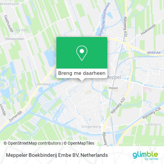 Meppeler Boekbinderij Embe BV kaart