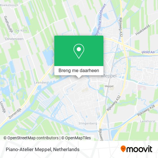 Piano-Atelier Meppel kaart