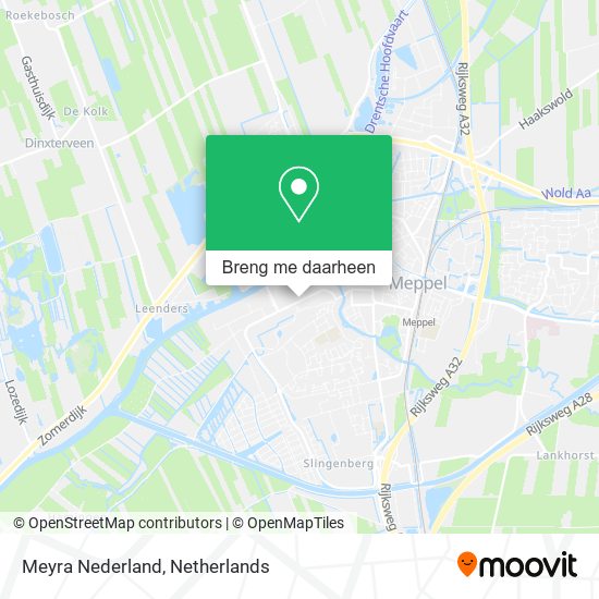 Meyra Nederland kaart